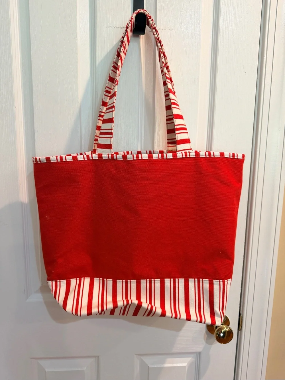 Disney Red and White Mickey Ornament Holiday Tote